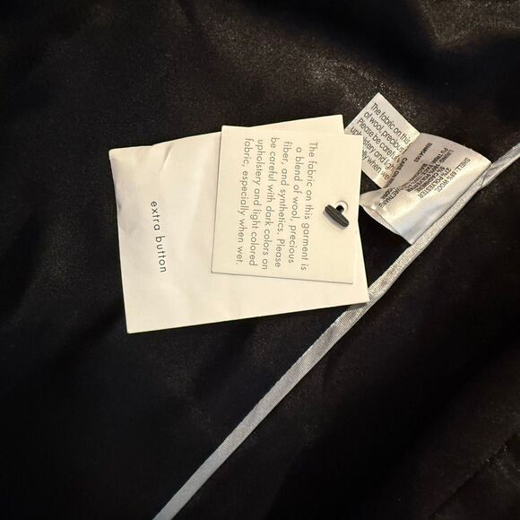 Calvin Klein bold red wool cashmere blend wrap peacoat size 10 - Picture 12 of 15